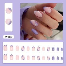 Finished Nail Art Wholesale High-grade Nail Tip Purple Corrugated