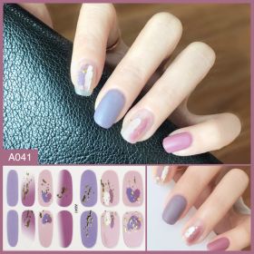 Nail Stickers Female Manicure Full Stickers Finished 3d Waterproof (Option: A041.)