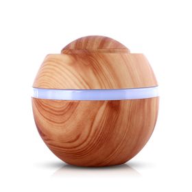 Magic Card USB Wood Grain Aroma MINI humidifier (Option: Light wood grain-USB)