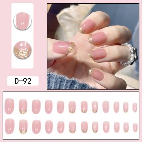 Wear Nail Aurora Ice Through Nail Wear Nail Patch (Option: D92)