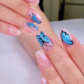 Love Milk Tea Wear Nail Finished Pieces (Option: JP1141)