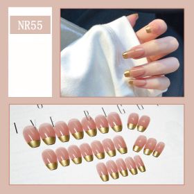 24 Pieces Of Nail Art Patches Can Be Detached And Reused (Option: NR55)