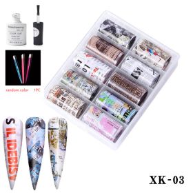 Nail Supplies Transfer Sticker (Option: XK3 Set)