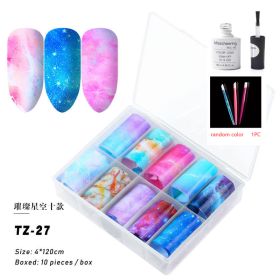 Nail Supplies Transfer Sticker (Option: TZ27 Set)