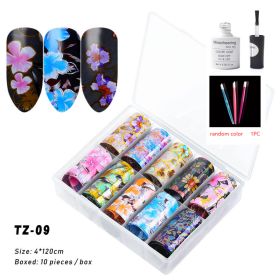 Nail Supplies Transfer Sticker (Option: TZ09 Set)