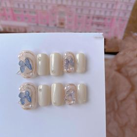 Detachable Butterfly Pearl Nail Patch (Option: 1 Style-XS)