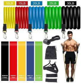 Family Exercise Resistance Belt Set (Option: SET A100LB16PCS)