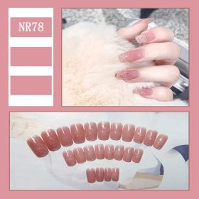 24 Pieces Of Nail Art Patches Can Be Detached And Reused (Option: NR78)