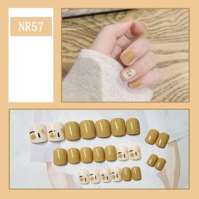 24 Pieces Of Nail Art Patches Can Be Detached And Reused (Option: NR57)