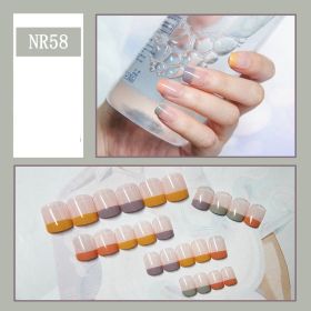 24 Pieces Of Nail Art Patches Can Be Detached And Reused (Option: NR58)