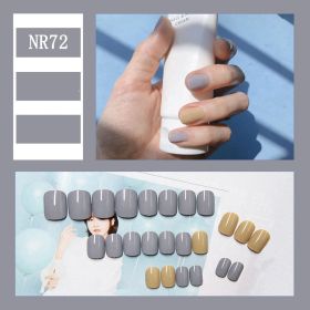 24 Pieces Of Nail Art Patches Can Be Detached And Reused (Option: NR72)