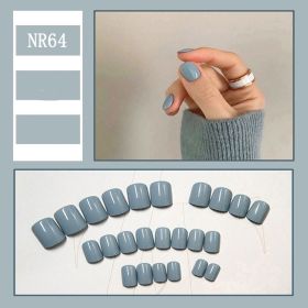 24 Pieces Of Nail Art Patches Can Be Detached And Reused (Option: NR64)