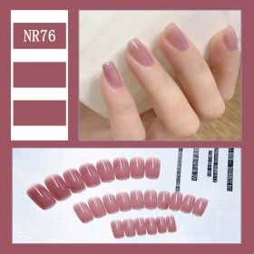 24 Pieces Of Nail Art Patches Can Be Detached And Reused (Option: NR76)