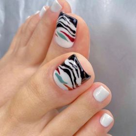 White French Toenail Wear In Summer (Option: JP1667)