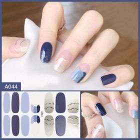 Nail Stickers Female Manicure Full Stickers Finished 3d Waterproof (Option: A044.)