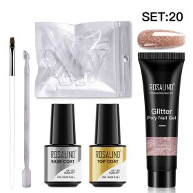 Nail Enhancement Crystal Extension Glue Suit (Option: SET20)