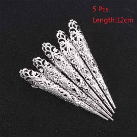 Dance Props Golden Indian Girl Nails (Option: 12cm silver-1pcs)