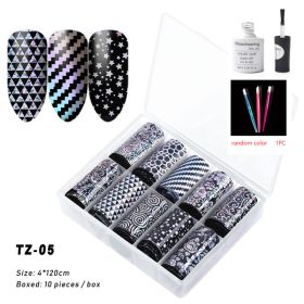 Nail Supplies Transfer Sticker (Option: TZ05 Set)