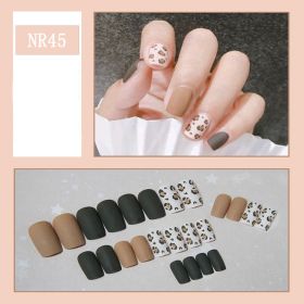 24 Pieces Of Nail Art Patches Can Be Detached And Reused (Option: NR45)