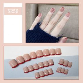 24 Pieces Of Nail Art Patches Can Be Detached And Reused (Option: NR56)