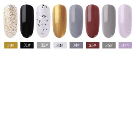 37 Colors Of Non Peelable Quick-drying Nail Polish Long Lasting Non Fading Waterproof And Non Baking (Option: 30Style)