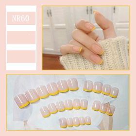 24 Pieces Of Nail Art Patches Can Be Detached And Reused (Option: NR60)