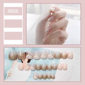 24 Pieces Of Nail Art Patches Can Be Detached And Reused (Option: NR66)