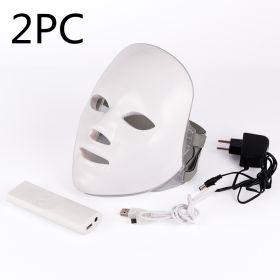 Beauty Instrument Beauty Skin Mask Instrument Seven-color Photon Rejuvenation (Option: Without original packaging 2PC-US)