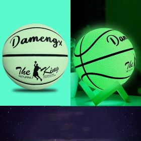 Luminous Luminous Basketball PU Soft Leather Outdoor Wear-resistant And Non-slip (Option: Fruitgreen luminous-7Ball)