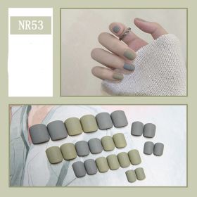 24 Pieces Of Nail Art Patches Can Be Detached And Reused (Option: NR53)