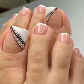 White French Toenail Wear In Summer (Option: JP1650)