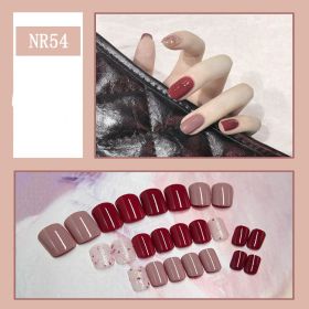 24 Pieces Of Nail Art Patches Can Be Detached And Reused (Option: NR54)